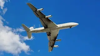 Omega Air Tanker Boeing 707-300 Landing Cecil Jacksonville (VQQ) RWY 18L