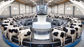 Amazing Milk Production Process: From Smart Farm to Modern Factory | Mega Factory