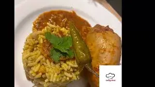 Calamar/Encornet farcie avec sauce tomate//كلمار او كلامار محشي مع الروز وكروفات وصلصة الطماطم
