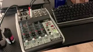 USB mixer on a PS4 and Shure MV7 microphone