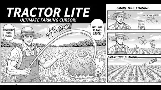 Stardew Mod - Tractor Lite - Unlimited Range and Auto-Chaining Farming Cursor