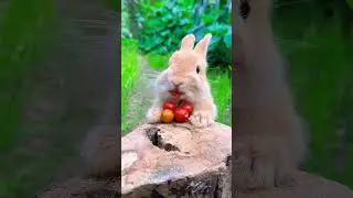 The bunny burps so cutely  Cute pet debut plan  Bunny rural cute pet720p