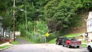 Passaic NJ: Harrison St at the 100 Stairs/Steps
