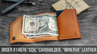 Making order #14978⚒️ Handmade leather wrap wallet 