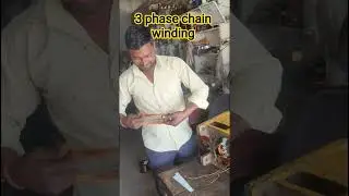 3 phase chain winding #trendingvideo #billuloringmachinechandpur #1मिलियन