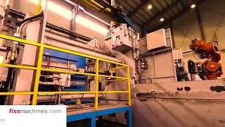 Frech GDK 4100-185 S cold chamber die casting cell, used - fiss-machines.com