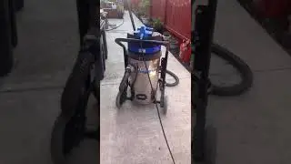 Skyvac 85 two stage motor vacuum. Industrial rain, gutter vacuum