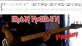 Iron Maiden - Purgatory - Bass Cover-Lesson with Tab and Score