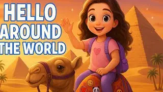 Hello Around the World Song for Kids 🌍 | Learn 