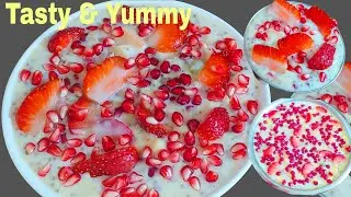 Easy Desserts | Fruit Custard Recipe | Fruit Salad With Custard Sauce | How To Make Fruit Custard