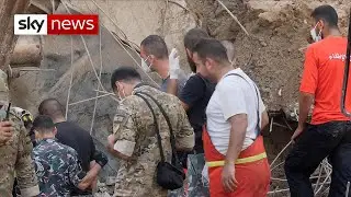The search for survivors at Beirut's blast site