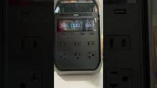 Video showing shut down and 5 second restart EcoFlow Delta 3 Plus