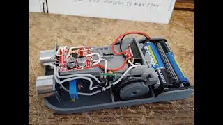 Low-cost Ultrasonic obstacle avoidance platform you can 3d print and build. No Arduino.
