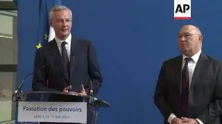 Le Maire takes charge at French finance ministry