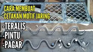 MEMBUAT CETAKAN MOTIF JARING UNTUK TERALIS