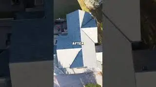 Before & After #roofing #construction #shortsfeed