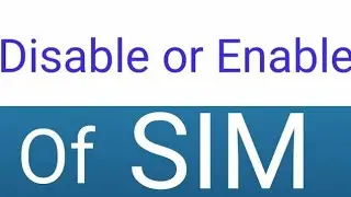 Sim Enable Ya Disable Karna Sikhen || कोई भी फालतू कॉल अब नहीं आएगा ||