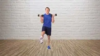 Dumbbell Curl + Low Kick - VimoFit Android Wear Fitness + Apple Watch Fitness