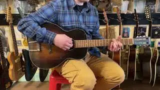 1930s Kingston (Regal) 00-size tailpiece guitar