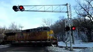 UP 9066 South MITDM Filmed In Faribault MN Awesome Extra Horn! (2-8-2022)
