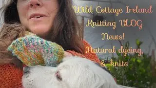 Wild Cottage Ireland Knitting VLOG: новости, натуральное окрашивание, вязание