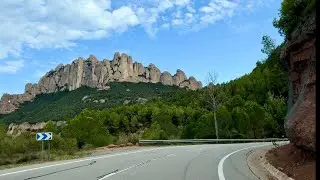 Driving Tour Montserrat Barcelona Spain | 4K Ultra HD