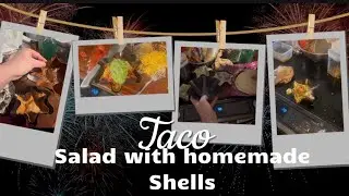 Make taco salad shells and filling ! Yummy gluten free 🆓! 