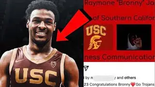 BRONNY JAMES COMMITS TO USC.. (Seniors Leaving Page)