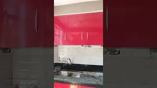 blood red colour  kitchen #kitchen #modularkitchen #shorts #trending