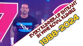 EVERY RUNNER-UP ENTRANT IN WWE ROYAL RUMBLE (1988-2024) (UPDATED)