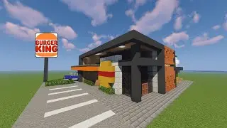 Minecraft | How to Build Modern Burger King (Tutorial)