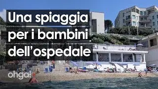 Una spiaggia per i piccoli pazienti dell'ospedale pediatrico, l'iniziativa del Gaslini di Genova
