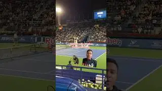 Andrey Rublev DEFAULTED in Dubai 🫣 #atp #tennis