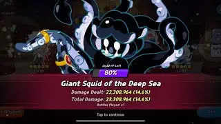 Giant Squid of the Deep Sea Lvl 23 || Tropical Raids || Cookie Run Kingdom