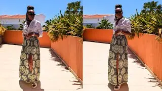 The Simplest Elastic Waist Gathered Maxi Skirt Tutorial! Sew in Minutes!