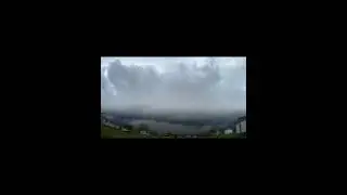 Wide angle squall line timelapse #weather