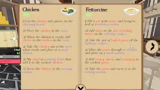 ROCITIZENS NEW UPDATE - CHEF JOB (How to cook Chicken, Fetuccine, Spaghetti, and Risotto)