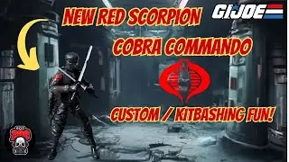 NEW RED SCORPION COBRA COMMANDO CUSTOM / KITBASH.. NEW SPIDERMAN BROOKLYN 2099 suit!