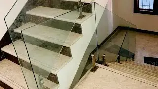 Staircase Toughened glass railing