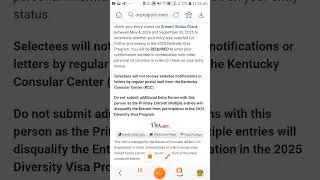 My Dv lottery confirmation Code.