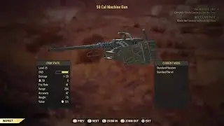 Fallout 76 weapon location - 50. Cal machine gun