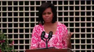 First Lady Michelle Obama in the Garden on Health and Nutrition