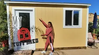 My Tuff Shed! Build day and making it sassy! #workinprogress #tuffshed