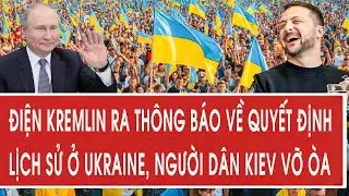 The Kremlin announces a historic decision in Ukraine, and the people of Kyiv erupt in joy.