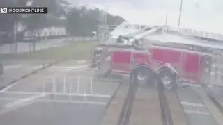 Video shows moments before Brightline train crashes into Delray Beach fire engine, injuring 15