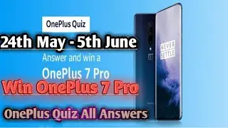 Amazon Quiz OnePlus Quiz | Win OnePlus 7 Pro | 24th May - 5th June | The OnePlus 7 Pro Nebula Blue V