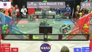 VEX Worlds 2016 - VRC Middle School - Opportunity - Qual 116 (8084A 4004Y) 254 vs 124 (1460E 9812C)