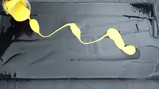 Negative Space | Black Canvas | DUTCH POUR | Acrylic