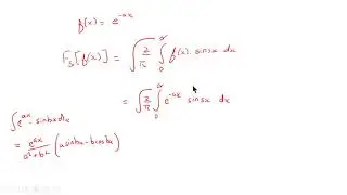 The Fourier Sine and Cosine Transform    Example Problem