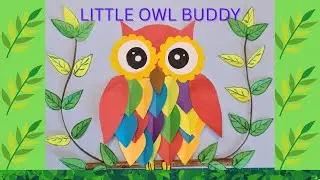 PAPER OWL | Fun & Easy Kids craft | Colorful Owl craft